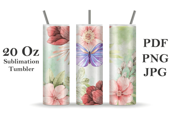 20oz Sublimation with Watercolor Flowers: A Designer’s Review for Brand & Packaging Projects