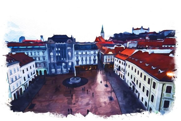 Bratislava Slovakia Exquisite Watercolor – A Designer’s Honest Review for Brand & Print Projects