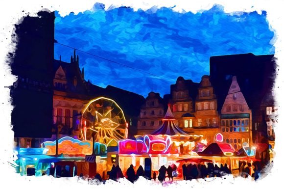 Bremen Germany Exquisite Watercolor Illustrations