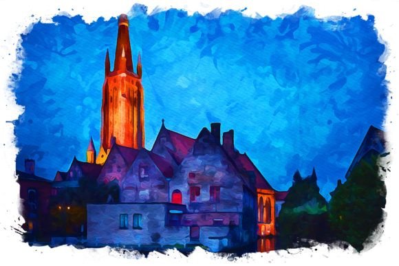 Bruges Belgium Exquisite Watercolor: A Designer’s Review for Branding & Marketing