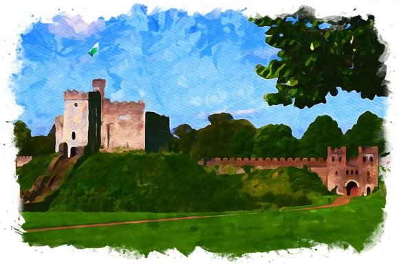 Cardiff UK Exquisite Watercolor Illustrations: A Designer’s Take for Real Branding Use