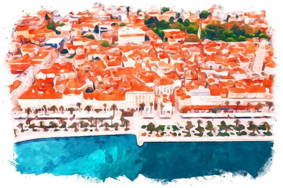 Dubrovnik Croatia Exquisite Watercolor: A Designer’s Review for Real Business Branding