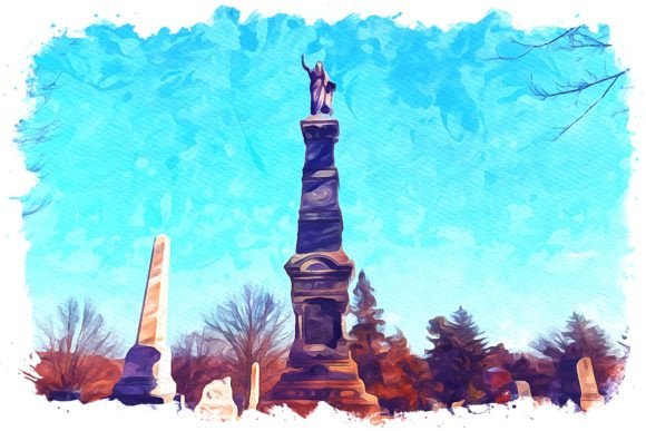 Gettysburg U.S.A. Watercolor Illustrations for Crafting & Handmade Business