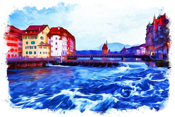 Lucerne Switzerland Exquisite Watercolor: A Visual Designer’s Review for Real Content Publishing
