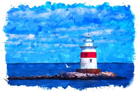 Rhode Island U.S.A. Watercolor Illustrations for Real Crafting Magic