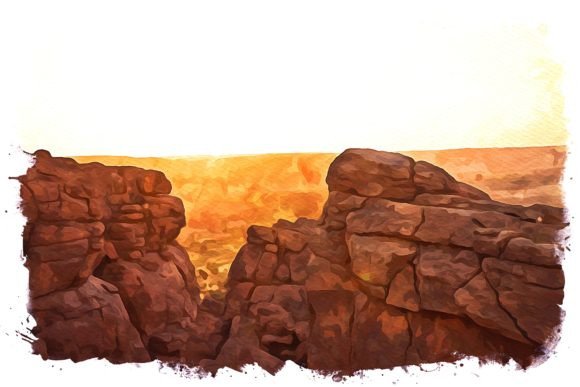 Rocky Mountain U.S.A. Watercolor: A Visual Asset for Bloggers and Digital Publishers