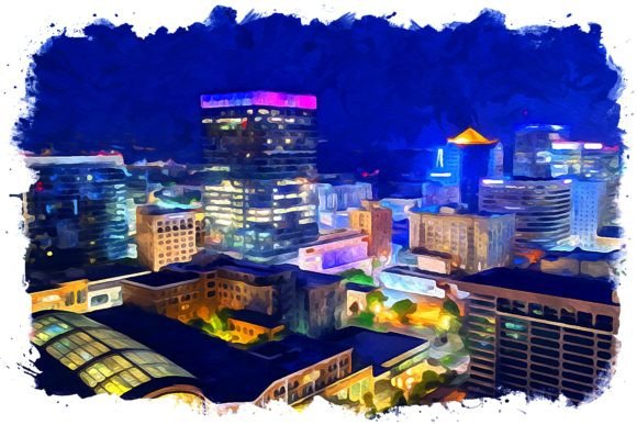 Salt Lake U.S.A. Watercolor Illustrations for Blog & Editorial Design