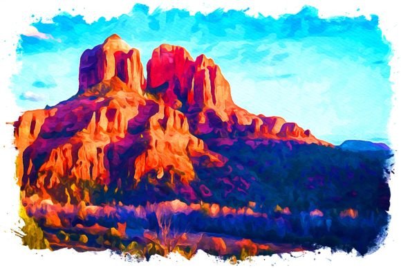 Sedona U.S.A. Watercolor Illustrations for Real Crafting Magic