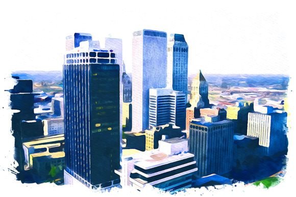 Tulsa U.S.A. Watercolor: A Visual Review for Bloggers & Digital Publishers