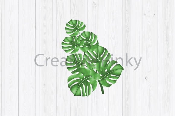 Watercolor Summer Vector Monstera Plant – A Fresh Illustration for Digital Sellers